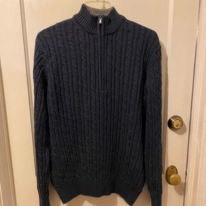 IZOD men’s sweater pull-over (Large), Navy